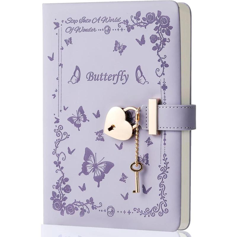 Diary with Lock and Key for Girls Ages 8-12 Journal with Lock for Teen Girls 224 Pages Heart-Shaped Locked Journal for Women,