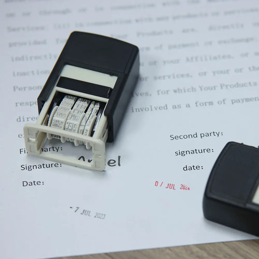 Adjustable Date Stamp for Journals & Gifts, Custom Stamp, Perfect for Personalized Items, No Ink Included, Ideal for Creative Uses