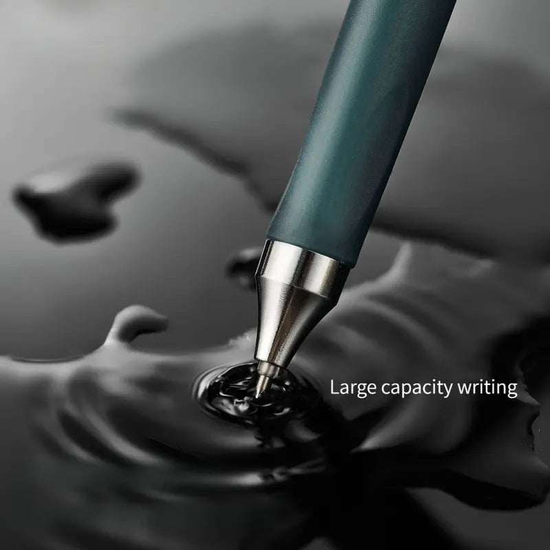 3 Dark Tones Low Center Gravity Retractable Gel Pens - Soft Sleeves, Callus-Preventing Soft Grip, Smooth Smudge-Proof Quick-Dry Ink, Large Capacity Office Stationery Writing Tool, College Student Pen for Office Use