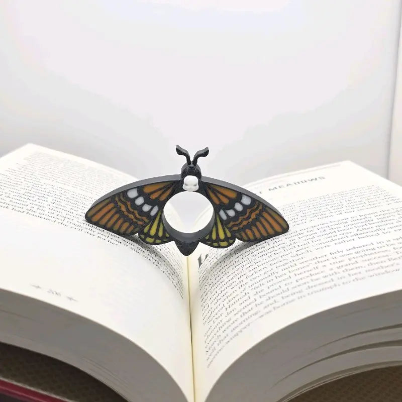 Book Page Holders– Fantasy Reading Accessory for Book Lovers - Dragon Wing, Skull Butterfly, and Village