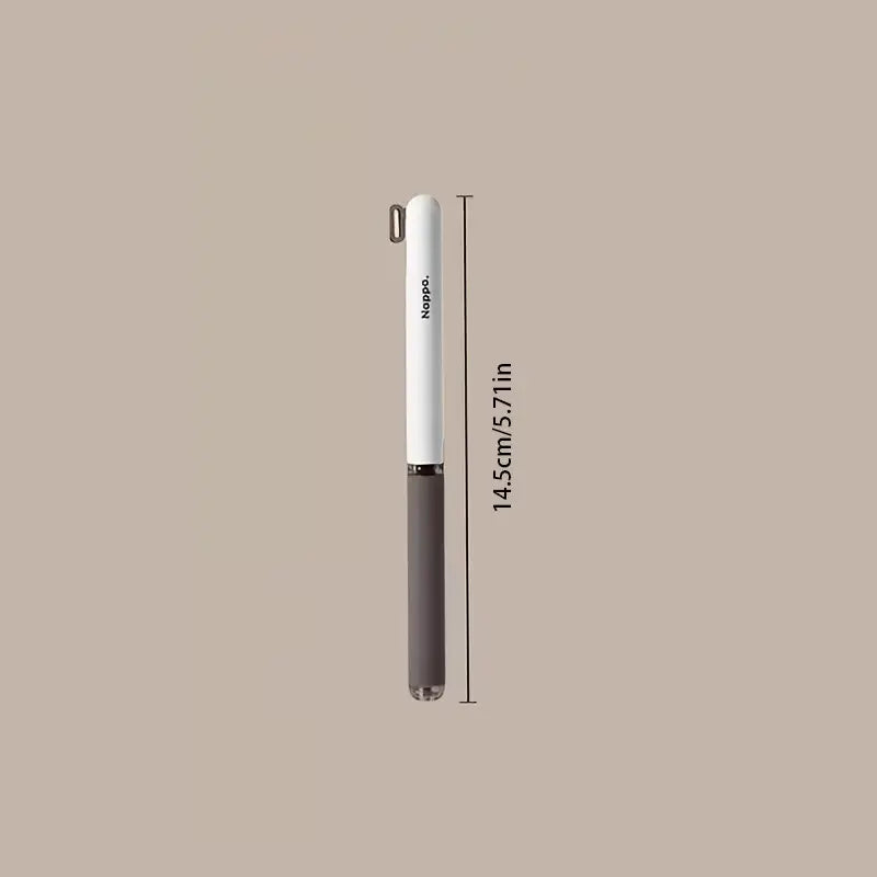 3-Piece High‑end Imitation Nappa Side‑Click Gel Pen Set, 0.5mm Black Ink, Comfortable Grip, Smooth Writing, Quick‑drying Ink, Stylish Vintage Aesthetic, Ideal for Students, Office Use, Writing Stationery