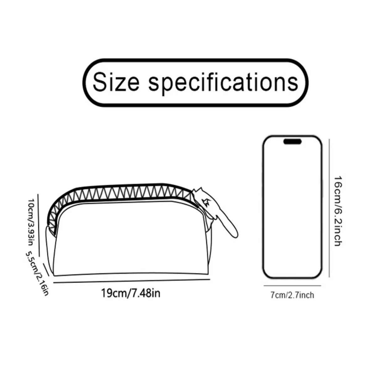 1 piece of leopard print pattern + 'Feel the warm' 2D printed large zipper pencil case, Pencil Holder, storage bag, spacious zipper makeup bag for school supplies and Art Supplies, durable polyester