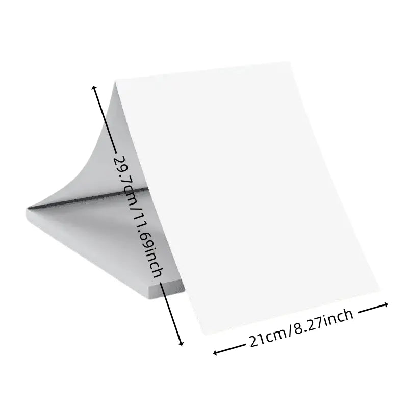 100 Sheets A4 Continuous Thermal Paper, Folded Printing Paper for Portable Printers, Office Home Restaurant Compatible Multi-Function Design, Office Stationery Supplies