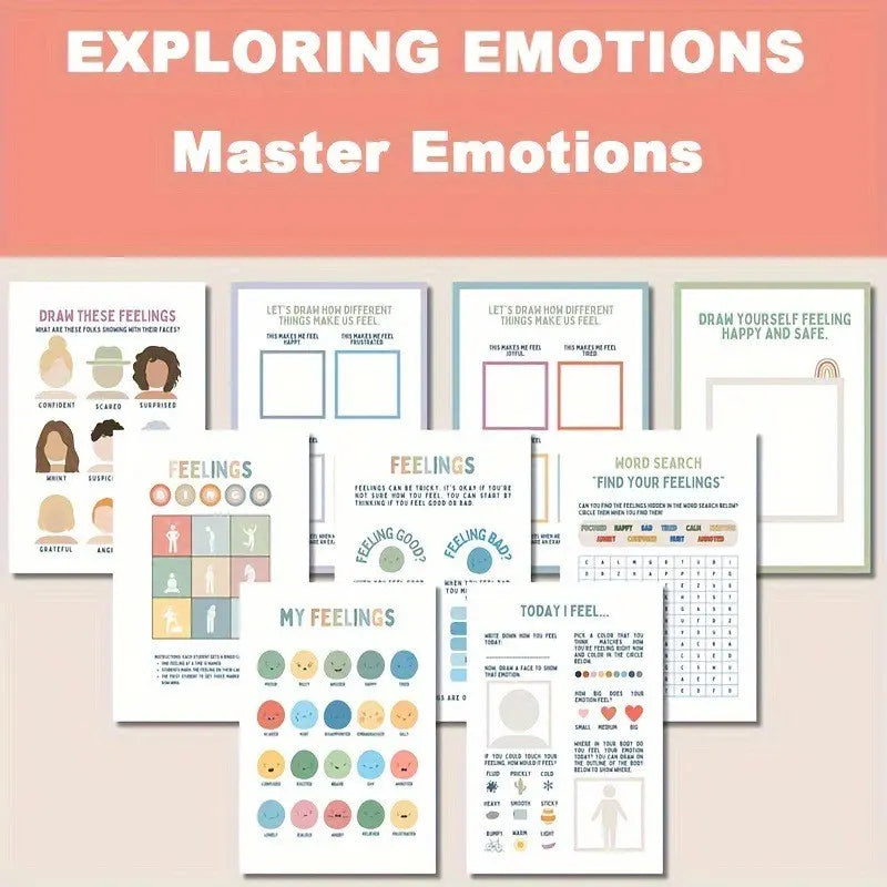 Emotional Regulation Workbook, Social Emotional Learning, Psychological Therapy, Anxiety Management, Mood Planning, Self-Regulation Tools, Planner
