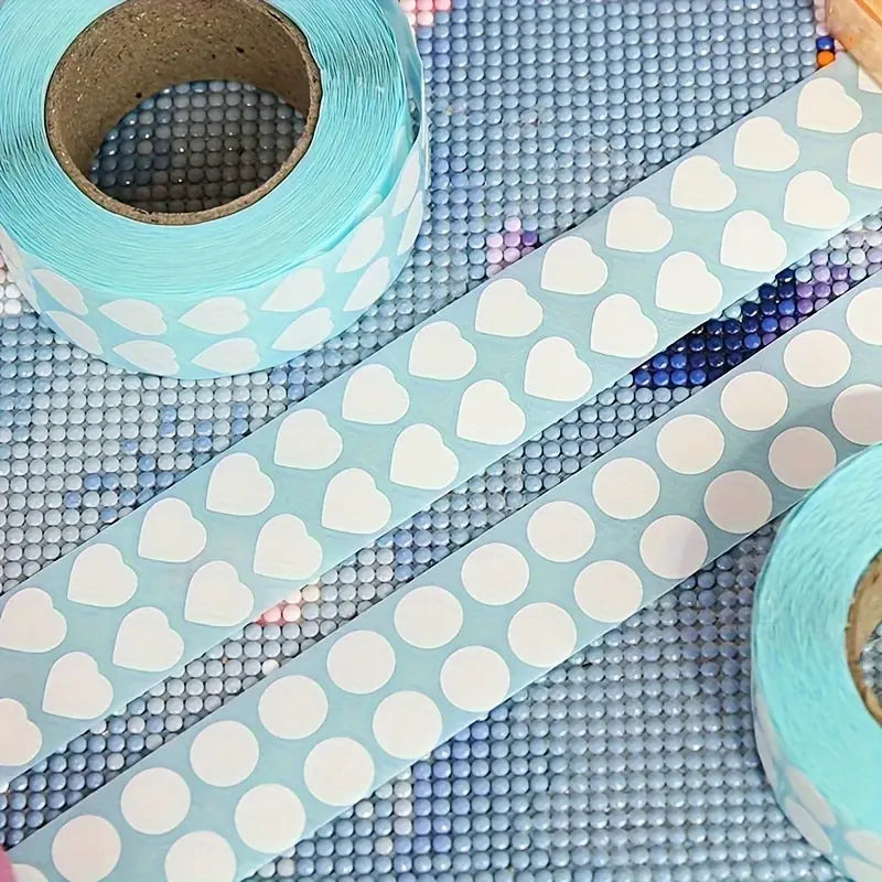 3000pcs/roll Diamond Painting Tools - Square and Round Classification Label Stickers for Easy Diamond Distinguishing and Storage Includes Labels Sticker Paper Self Adhesive Label