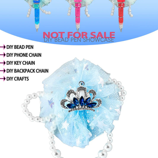 1pcs Innovative Crown Pearl Mesh DIY Jewelry, Perfect Gift for Girly Keychain, Handmade Phone Chains, Keychains, Pen Charms, Indoor Decor, Car Accessories