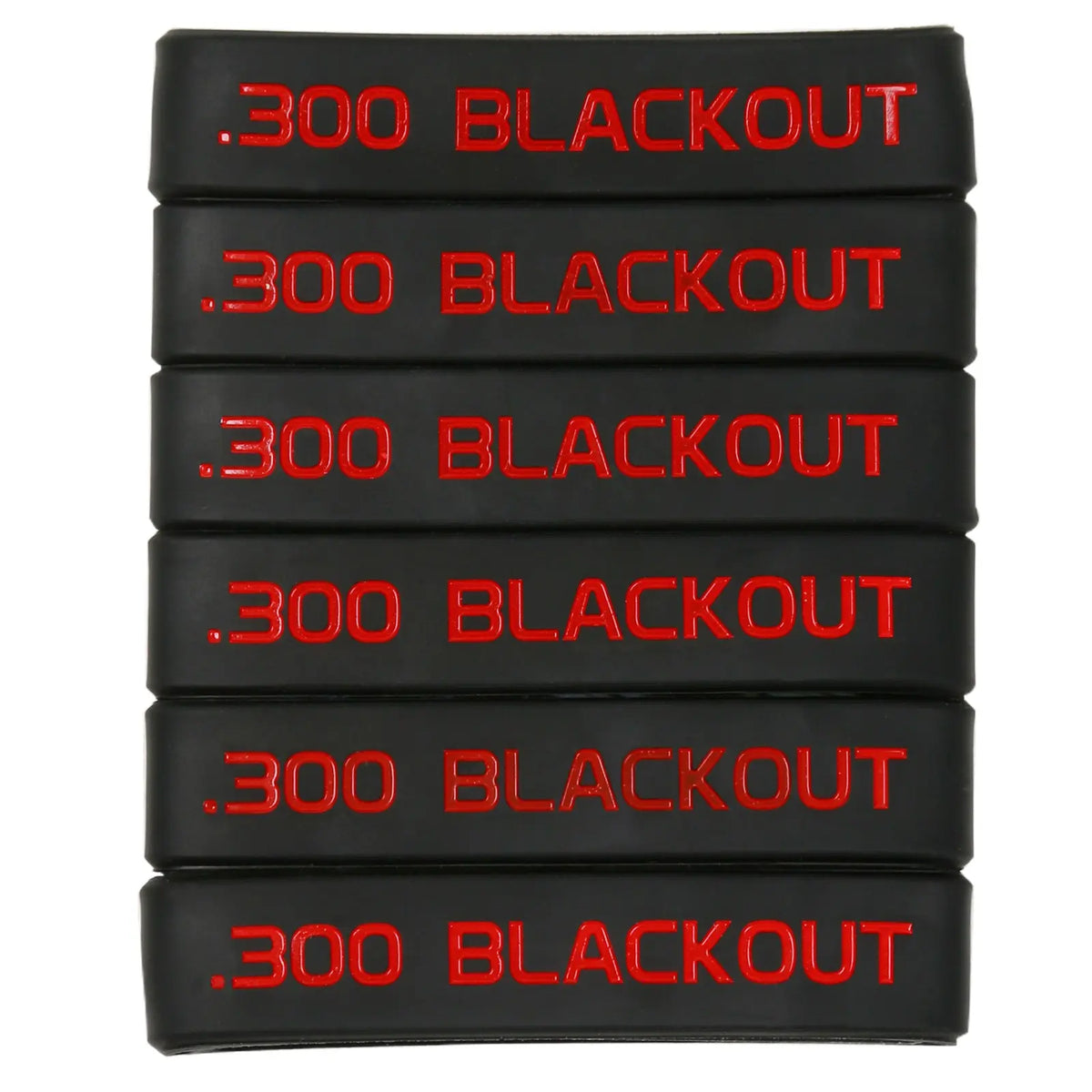 12/6/3 Pack 300 Blackout Magazine Marking Bands, Durable, Magazine Caliber Identification, Mag Bands, Multiple Packs, Quick Reference
