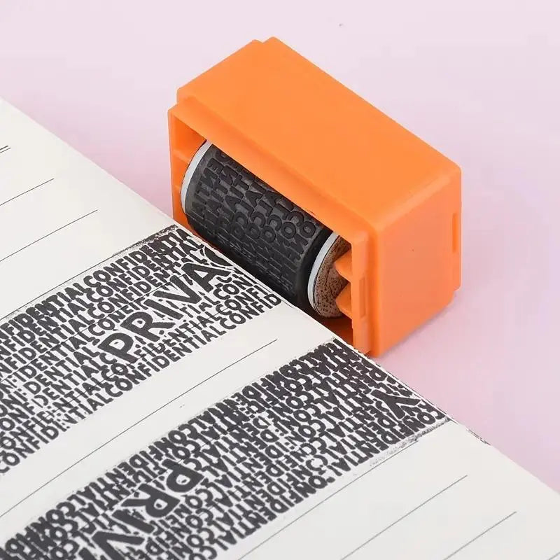 Roller Stamp for Confidentiality & Privacy Protection, 1/2 Counts  Privacy Smear Confidentiality Stamp, Identification Seal for Personal Information Protection, Security Roller Stamp
