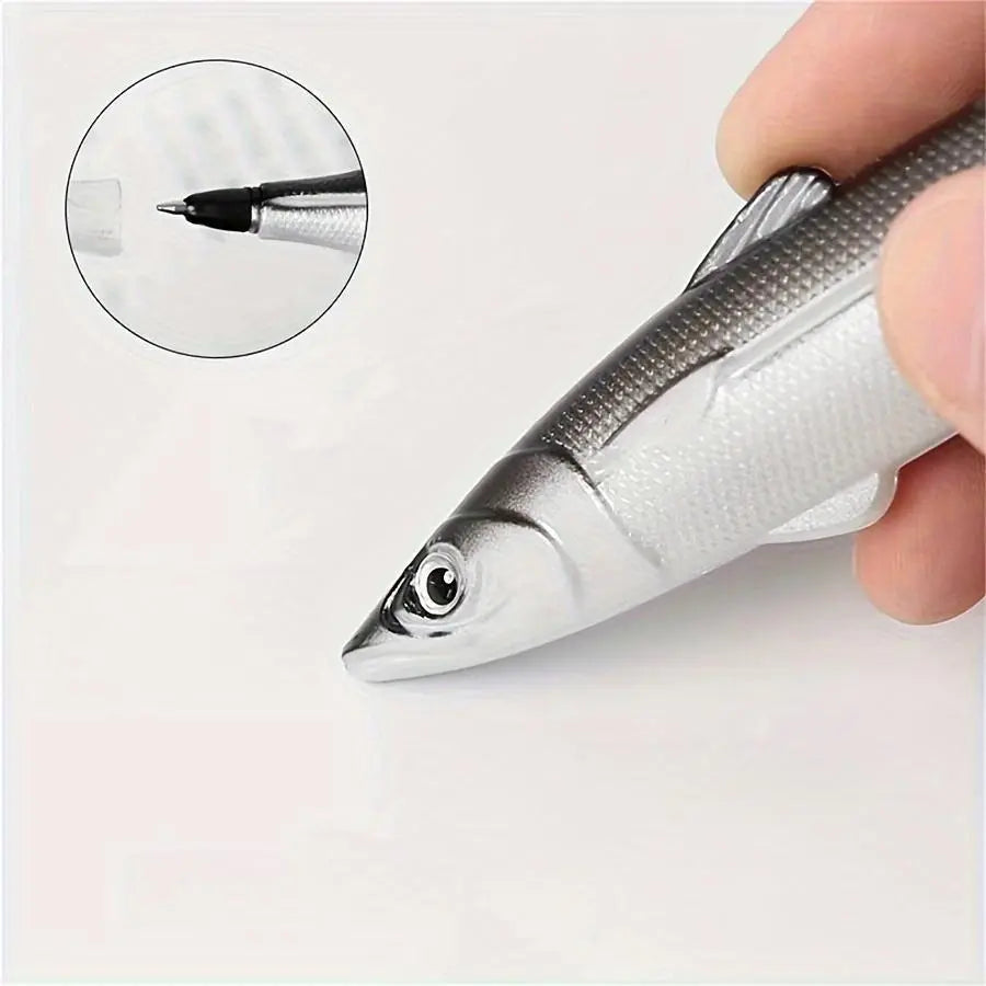Fish Shaped Ballpoint Pen, 3 Counts Cute Ocean Fish Ballpoint Pen, Aesthetic Pens, Creative Salty Fish Simulation Pen for Students and Adults, Stationery Supplies, Special Pen, Writing Pen, Specialty Pen