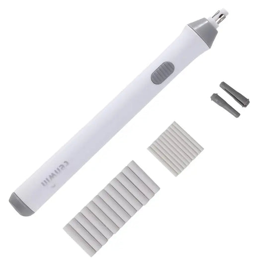 Tenwin Cordless Electric Eraser Kit - Couture Creations Creative Detailer Tool with High Speed Rot., 22 Refills & Interchangeable Tips, for Precise Erasing of Sketch Pencils/Drafting, Ideal for Artists, Back to School Haul