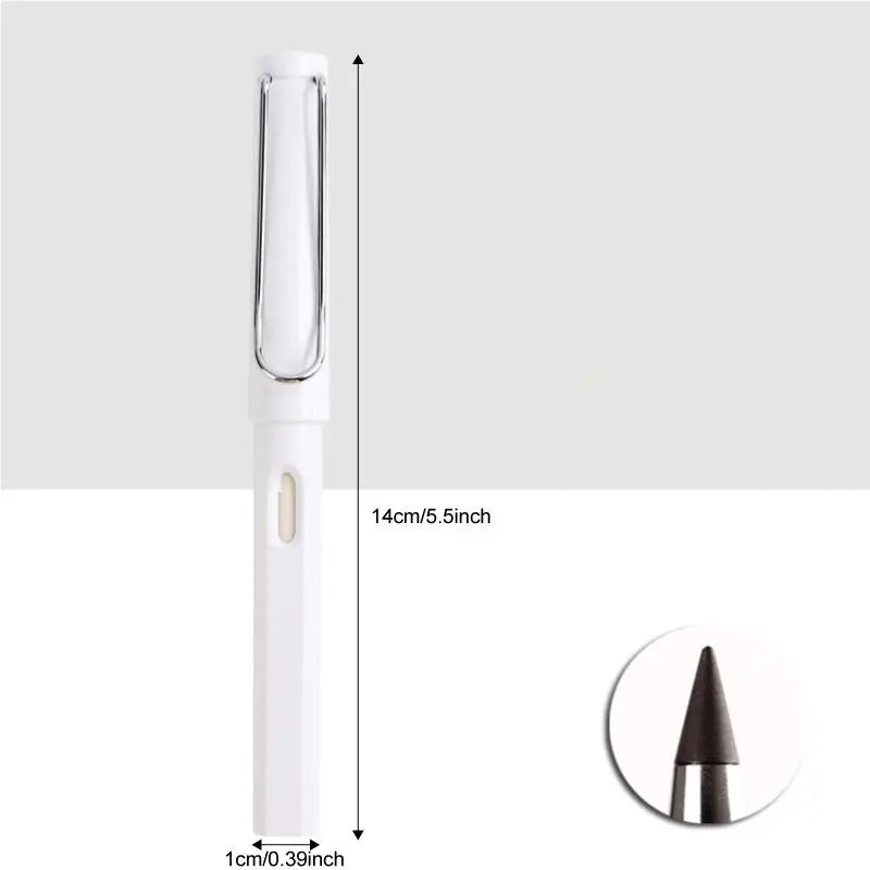 Portable Inkless, 1 Count Infinity Replaceable Nib Pencil, Reusable Art Mechanical Pencil for Students Writing Drawing, Office School Supply, Writing Stationery, Summer Fathers Day Gift