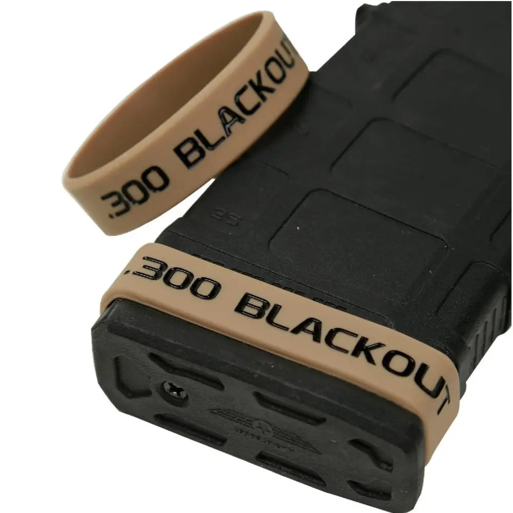 12/6/3 Pack 300 Blackout Magazine Marking Bands, Durable, Magazine Caliber Identification, Mag Bands, Multiple Packs, Quick Reference