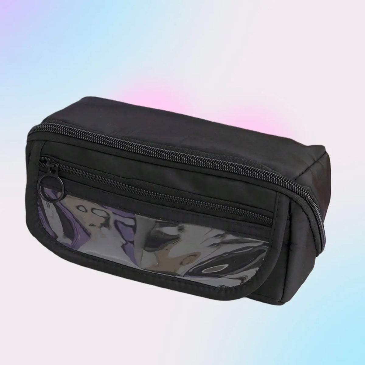 [Large-capacity Multi-functional Pencil Case] Three-layer Simple Large-capacity Pencil Case Stationery Box Version Of Junior High School Students High School Students Multi-functional Pencil Bag Study Tool Office Supplies