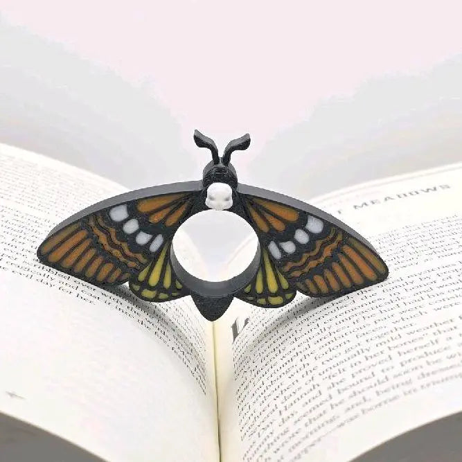 Book Page Holders– Fantasy Reading Accessory for Book Lovers - Dragon Wing, Skull Butterfly, and Village