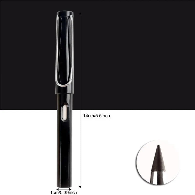 Portable Inkless, 1 Count Infinity Replaceable Nib Pencil, Reusable Art Mechanical Pencil for Students Writing Drawing, Office School Supply, Writing Stationery, Summer Fathers Day Gift