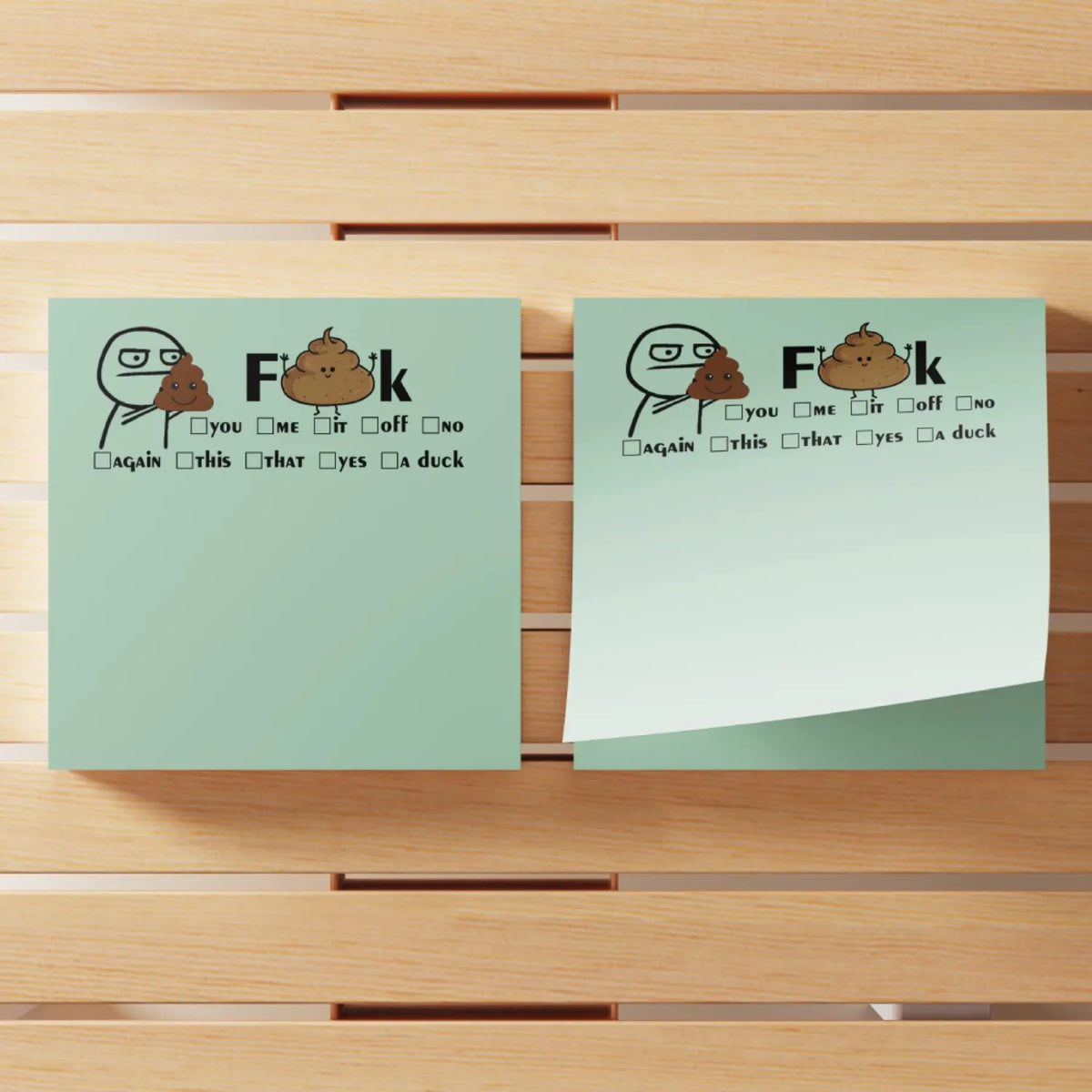 Creative Sticky Note Pad, 4 Counts/Set, 3x3 Inch, 50 Sheets, Decorative Office Note Pad, Adhesive Sticky Notes Easy Removal for School Office Home Supplies, Memo Pads