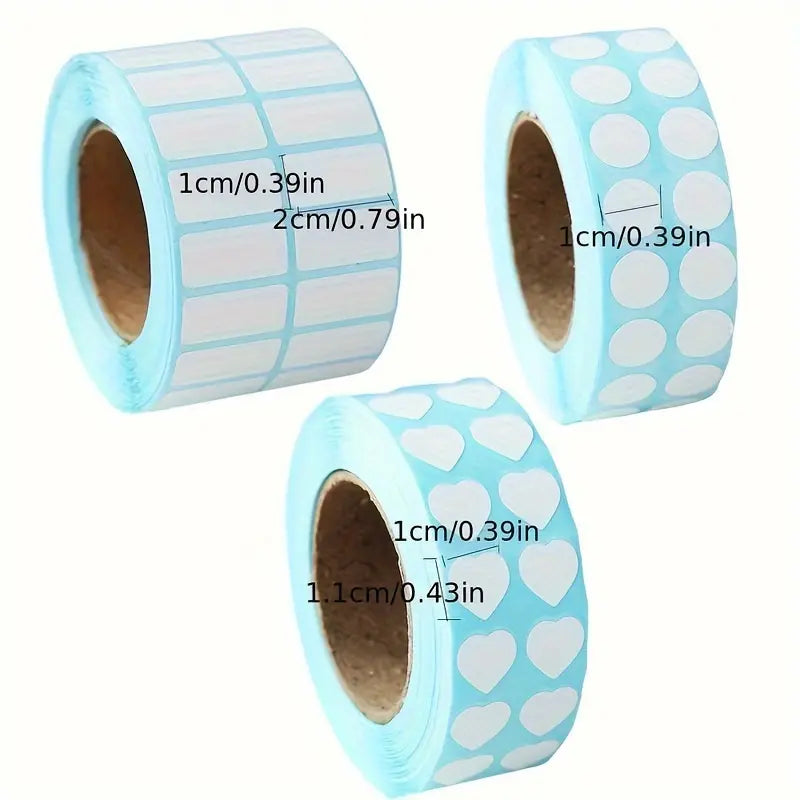 3000pcs/roll Diamond Painting Tools - Square and Round Classification Label Stickers for Easy Diamond Distinguishing and Storage Includes Labels Sticker Paper Self Adhesive Label