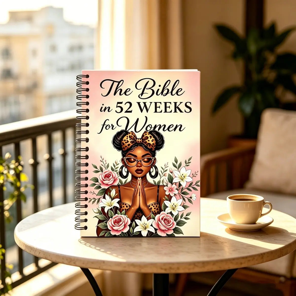 The Bible in 52 Weeks for Women, 52-Week Spiral Binding Bible Study Guide, Spiritual Growth Inspirational Devotional Book, Includes Prayer and Reflection Pages, Structured Plan, Workbook