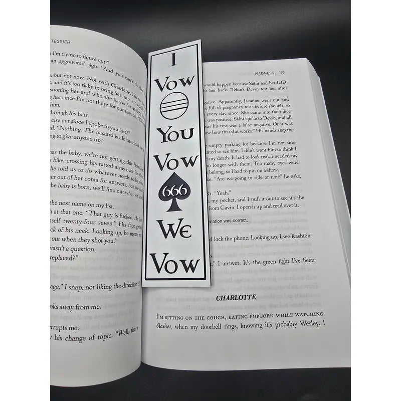 I Vow, You Vow, We Vow bookmark, spade brothers, L.O.R.D.S. Series