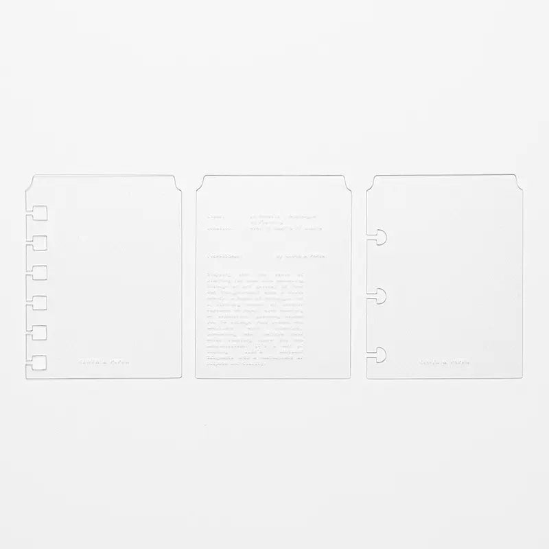Page Markers | Set of 3 - Stylish Practical Multi-functional Page Markers with Unpunched Spiral Punched & Ringbound Discbound Layouts for Any Planner Adhesive Tabs Book Accessories