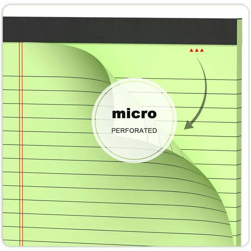 5pcs Colored Note Pads 5x8 College Ruled Small Legal Pads Paper Notepads 5 Pack Study Back Writing Pads 5 x 8 Paper Pads Perforated Narrow Ruled Pads of Paper 30 Sheets/Pack