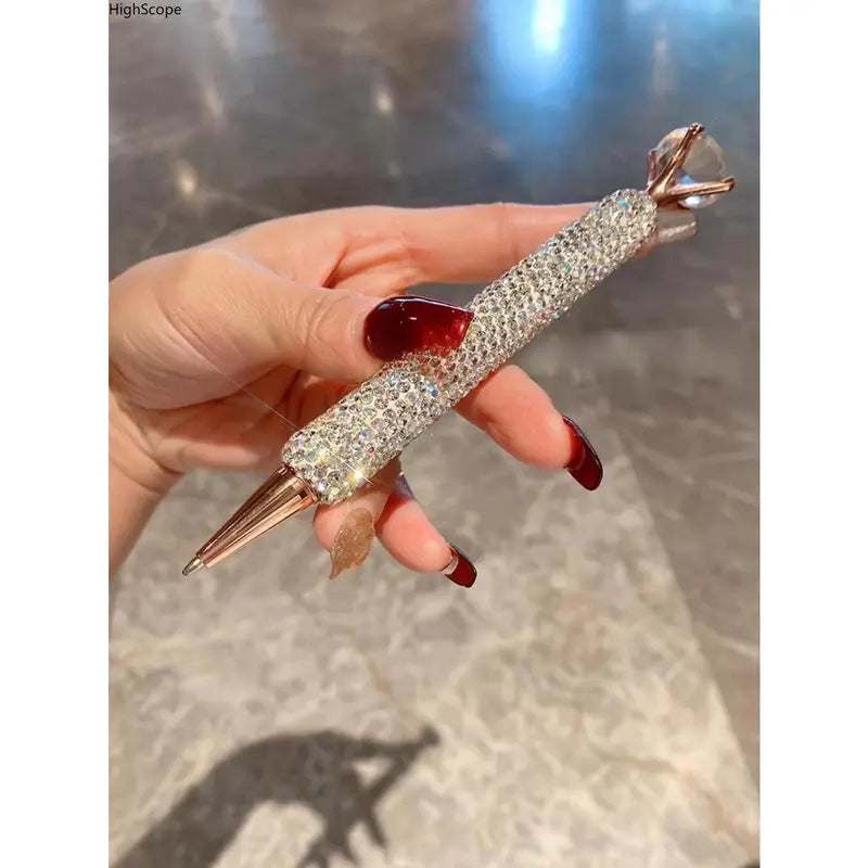 Luxury Rhinestone Glitter Diamond Ballpoint Pen - Aesthetic, Elegant Fashion Accessory for Indoor Recreation, Ideal Ballpoint Pen Gift for Coworkers’ Birthday Graduation, Aesthetic Pens, Ballpoint Pen Gifts