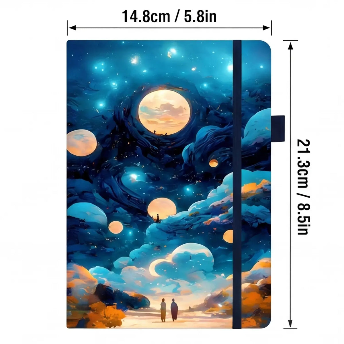 Aesthetic Journal for Women Pretty 6"" x 8"" Study Notebook for Work & Note with 160 College Ruled Pages Hardcover PU Leather Notebook for Journaling Note Taking back to school Journaling Supplies