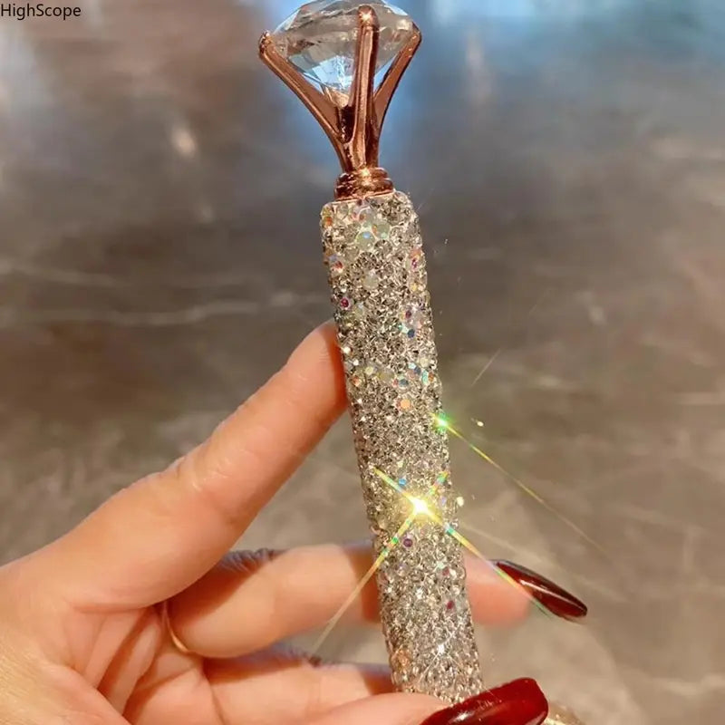 Luxury Rhinestone Glitter Diamond Ballpoint Pen - Aesthetic, Elegant Fashion Accessory for Indoor Recreation, Ideal Ballpoint Pen Gift for Coworkers’ Birthday Graduation, Aesthetic Pens, Ballpoint Pen Gifts