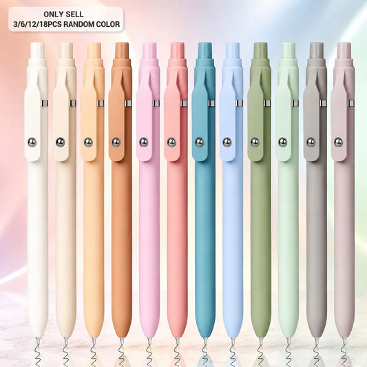 2026 Ballpoint Pens Retractable, 3/6/12/18 Pcs Black Pens ballpoint with Comfort Grip, Smooth Writing Fidge Pen for Journaling, Cute Office and School Supplies Bulk Pens, 1.0mm Medium Point Black ink White Writing Stationery, Stationery Writing Tools