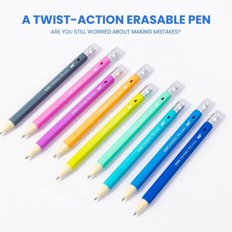 iiGEN RUBIC 36-Color Erasable Gel Pens Set - 0.6mm Retractable Pens, Smooth Writing, Heat-Sensitive Erasable Ink, Colorful Pens for Journaling, Drawing & Planning