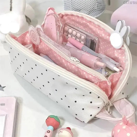 Double-Layer Large-Capacity Pencil Pouch Organizer with Multiple Pockets, Ideal for Back to School Shopping & Stuff for School, All Seasons Sports & Outdoor Accessory, Double-Layered, Multi-Pocket
