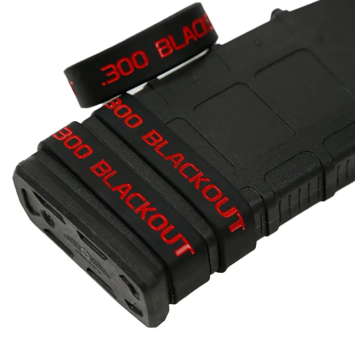 12/6/3 Pack 300 Blackout Magazine Marking Bands, Durable, Magazine Caliber Identification, Mag Bands, Multiple Packs, Quick Reference