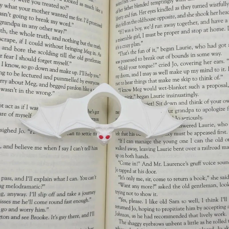 Book Page Holders– Fantasy Reading Accessory for Book Lovers - Dragon Wing, Skull Butterfly, and Village