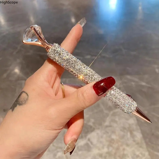 Luxury Rhinestone Glitter Diamond Ballpoint Pen - Aesthetic, Elegant Fashion Accessory for Indoor Recreation, Ideal Ballpoint Pen Gift for Coworkers’ Birthday Graduation, Aesthetic Pens, Ballpoint Pen Gifts