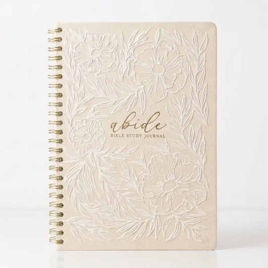 Mr. Pen Abide Hardcover Journal Notebook - A5 Linen Cover, 136 Pages 120gsm Paper, Gold Metal Spiral, Collaborative Journal Supplies, Devotional Reflection Tool, Christian Gift for Women (SOAP Method)