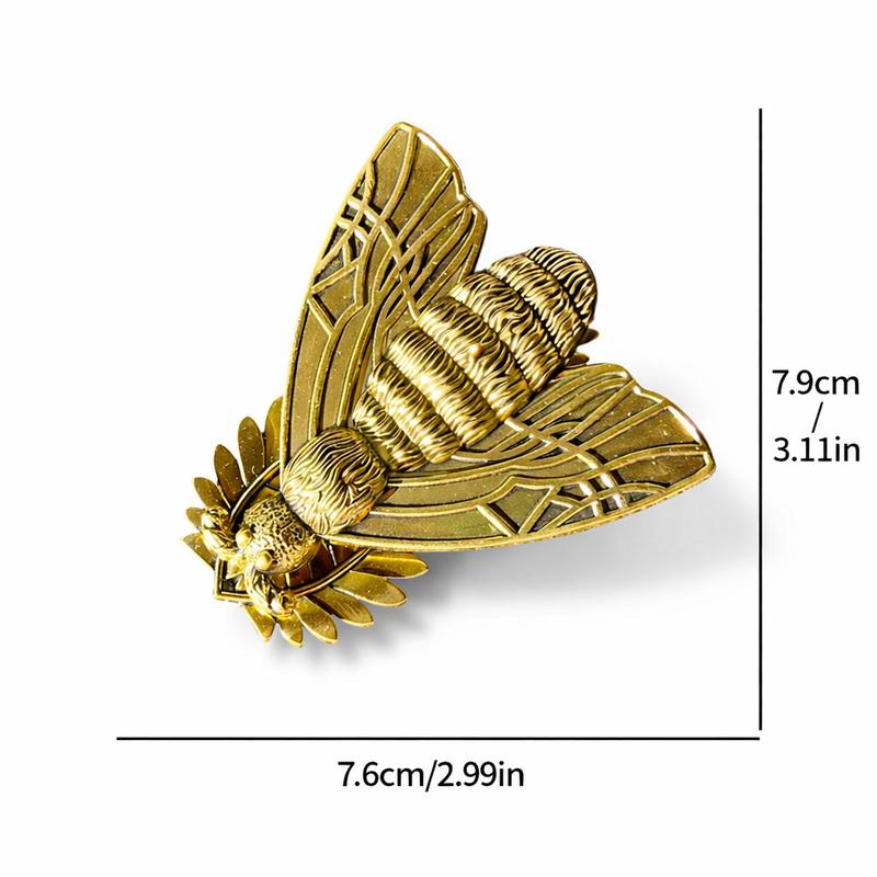 Moth Paper Clip Vintage Journal Charm Victorian Journaling Accessories Metal Book Page Holder Bookmark Journal Leather Covers Clamp