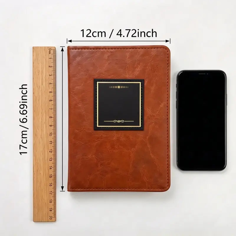 Men's Daily Devotional Book,Leather Bound Devotional Journal for Men | One Minute With God 365 Daily Devotions | Christian Prayer Notebook for Faith, Reflection & Gratitude Church Notes Journal Durable Notebook