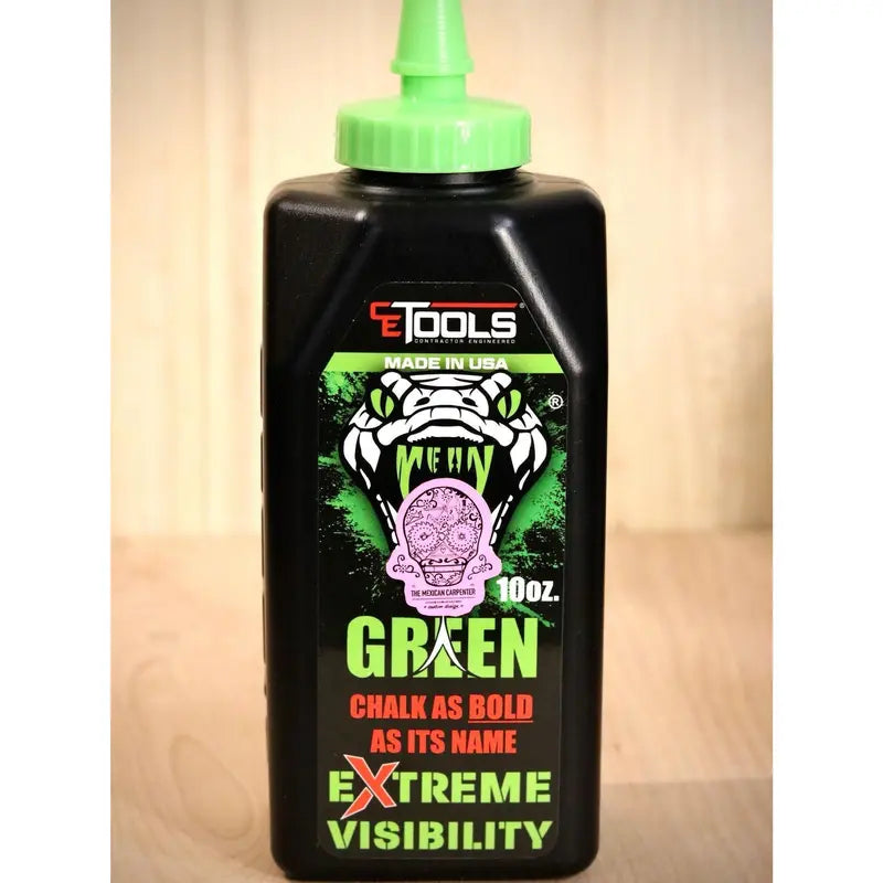 SnapBack Chalk Line + Mean Green Chalk – Bundle