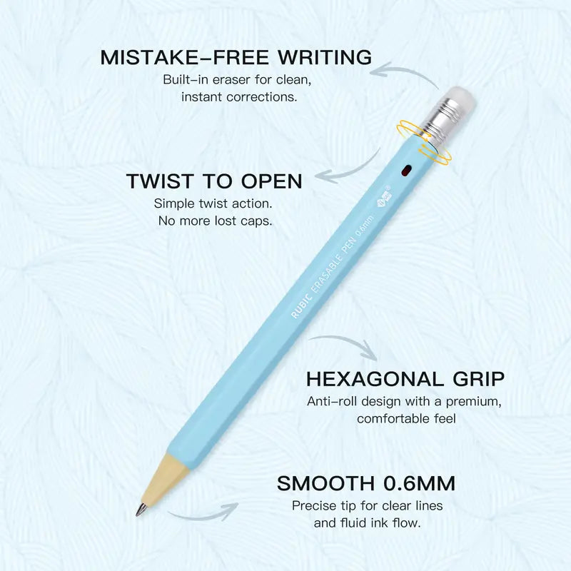 iiGEN RUBIC 36-Color Erasable Gel Pens Set - 0.6mm Retractable Pens, Smooth Writing, Heat-Sensitive Erasable Ink, Colorful Pens for Journaling, Drawing & Planning