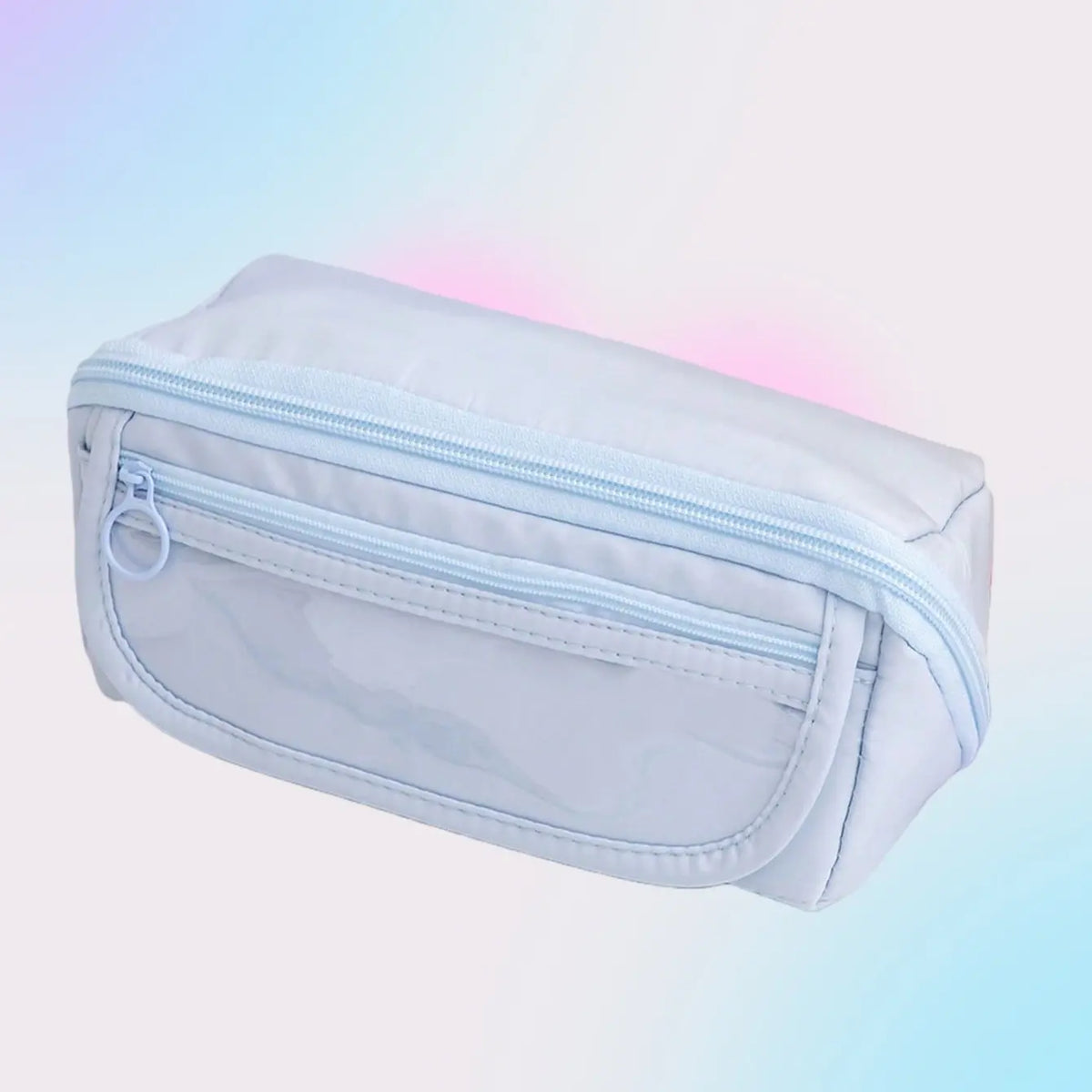 [Large-capacity Multi-functional Pencil Case] Three-layer Simple Large-capacity Pencil Case Stationery Box Version Of Junior High School Students High School Students Multi-functional Pencil Bag Study Tool Office Supplies