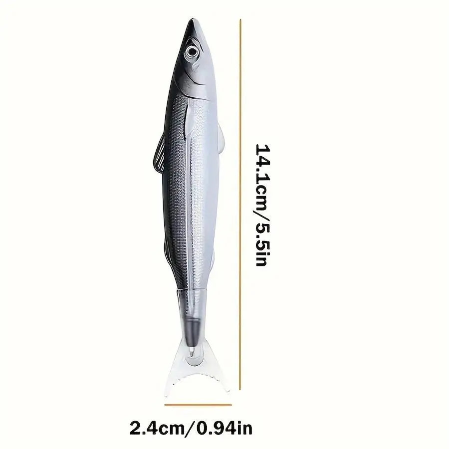 Fish Shaped Ballpoint Pen, 3 Counts Cute Ocean Fish Ballpoint Pen, Aesthetic Pens, Creative Salty Fish Simulation Pen for Students and Adults, Stationery Supplies, Special Pen, Writing Pen, Specialty Pen