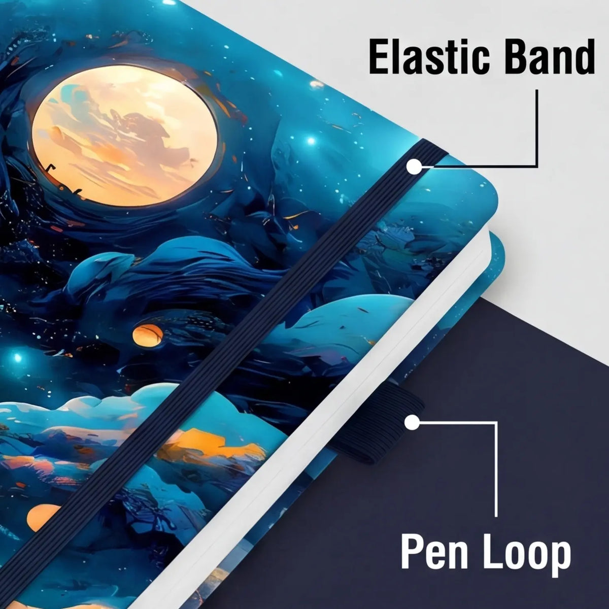 Aesthetic Journal for Women Pretty 6"" x 8"" Study Notebook for Work & Note with 160 College Ruled Pages Hardcover PU Leather Notebook for Journaling Note Taking back to school Journaling Supplies