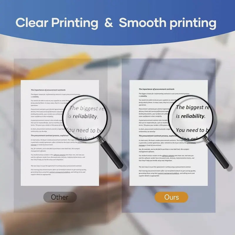 SJPACK Colorwing 8.5"x11" (297mm) BPA-Free Inkless Thermal Printer Paper, 100/200/400/500 Sheets, Compatible with M08F MT800 PJ762 PJ763MFi, Compact & Ready to Use Office Supplies for Portable Reports, Invoices