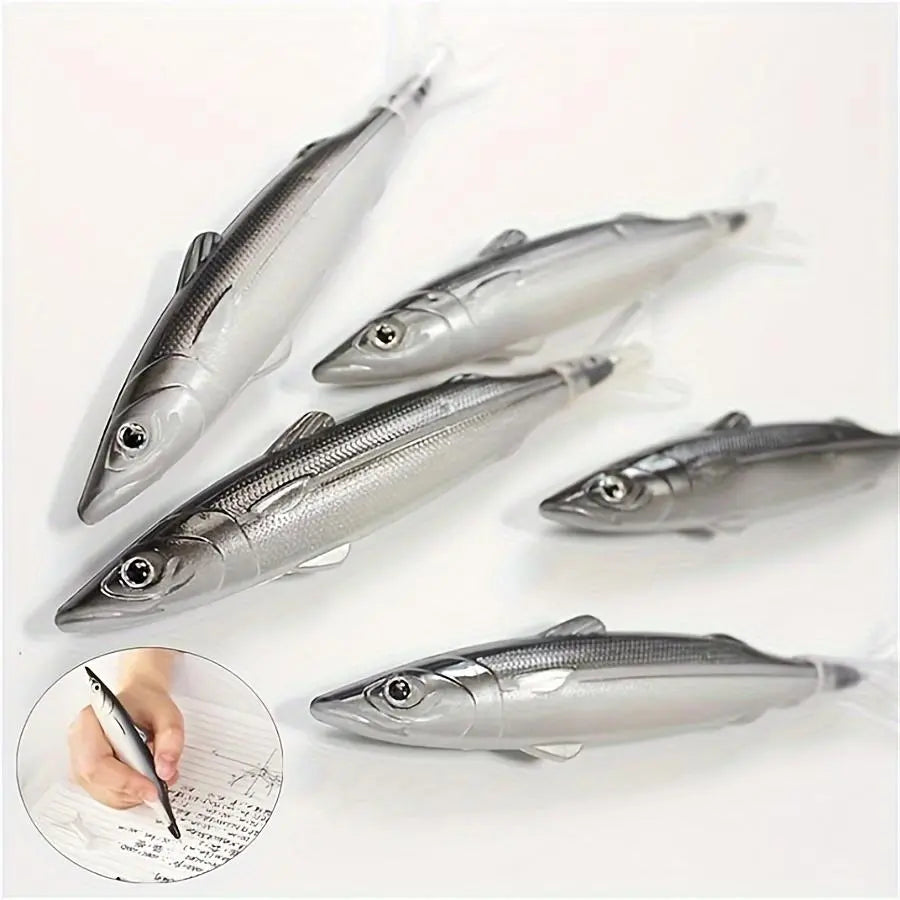 Fish Shaped Ballpoint Pen, 3 Counts Cute Ocean Fish Ballpoint Pen, Aesthetic Pens, Creative Salty Fish Simulation Pen for Students and Adults, Stationery Supplies, Special Pen, Writing Pen, Specialty Pen