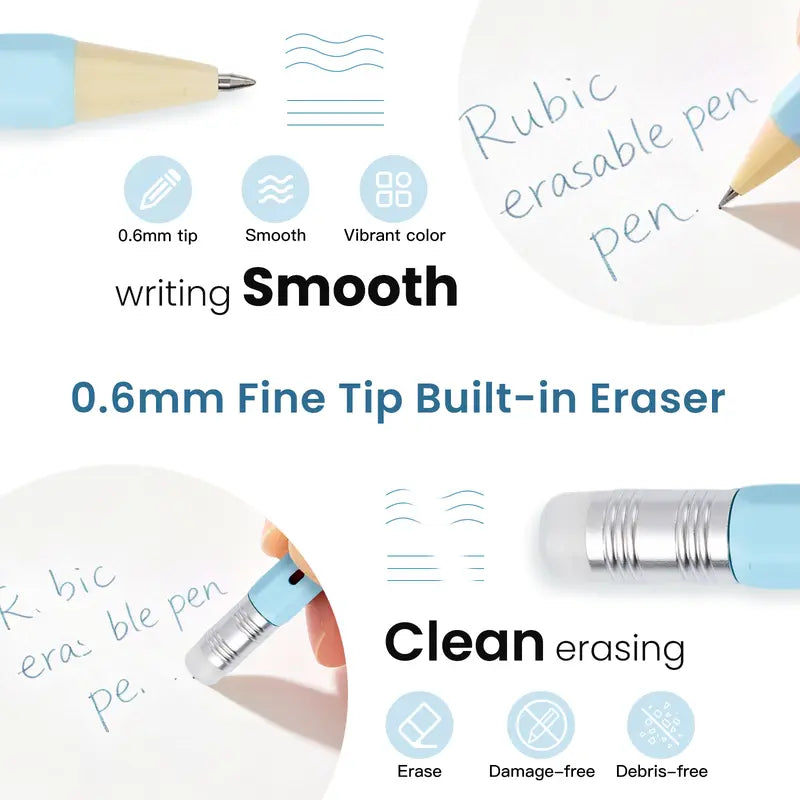 iiGEN RUBIC 36-Color Erasable Gel Pens Set - 0.6mm Retractable Pens, Smooth Writing, Heat-Sensitive Erasable Ink, Colorful Pens for Journaling, Drawing & Planning
