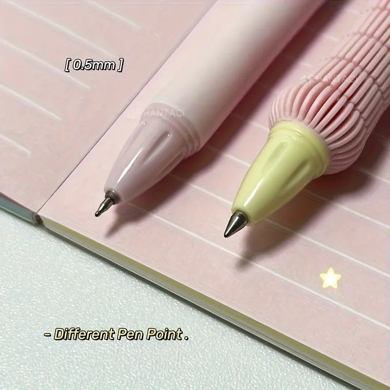 4pcs Creative Cartoon Gel Pens, Dog Rabbit Cat and Bear Pattern Writing Pens, 0.5mm Fine Point, Office Supplies, Cute Study Pens, Aesthetic Pens