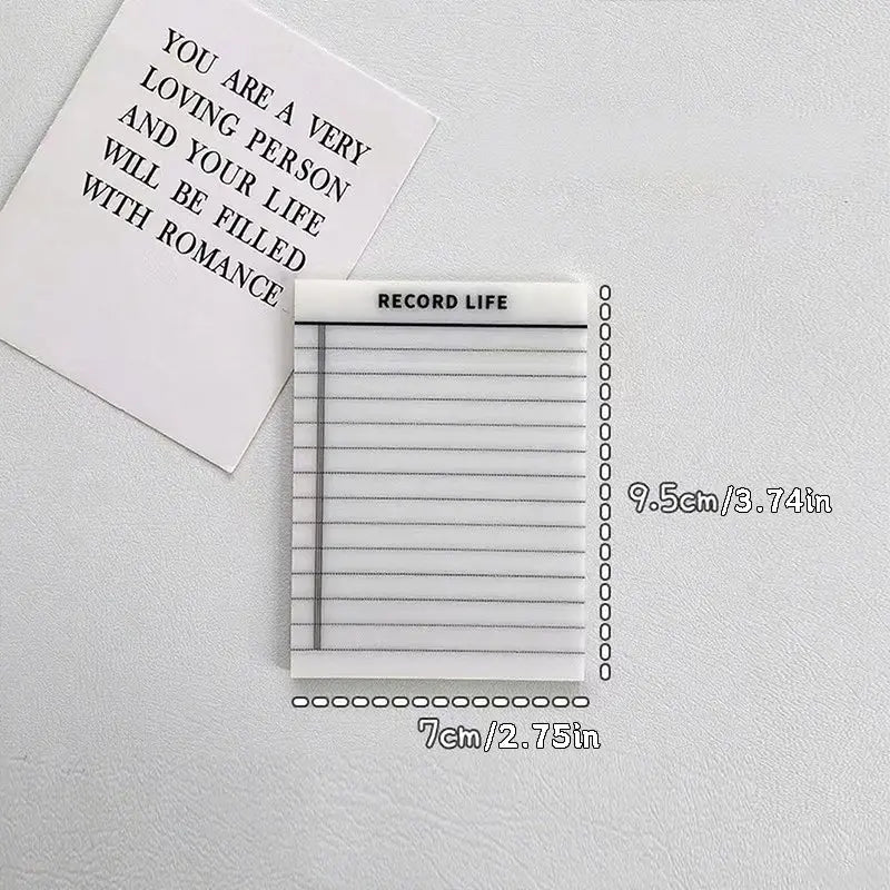 4pcs New Printed Post-It Notes Planner Set, Grid Sticky Notes & Semi-Transparent Waterproof Stickers, Daily Messages, Writing, Tracing, Reminders, Organization, Grid Notepad, Home Office, Office Stationery Supplies