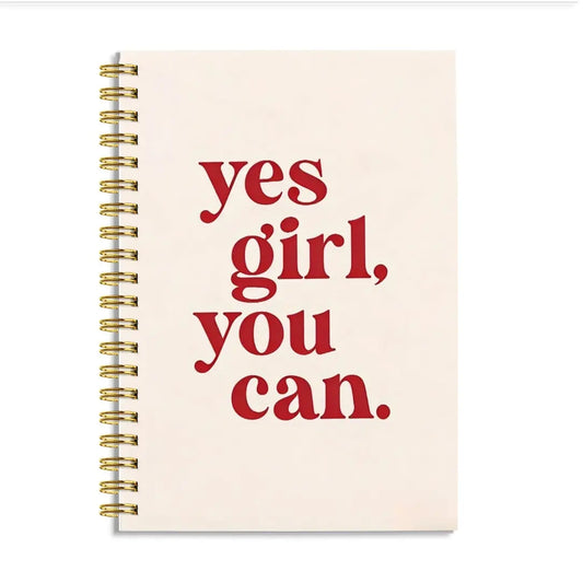 Empowering Feminist Quote Notebook, 8.3x5.5 Inches, Hard Cover Spiral Bound, Girls' Power, Women Empowerment Journal, Office School Use, Writing Notebook