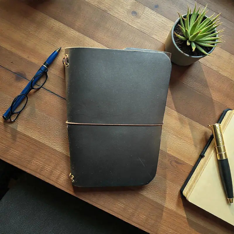 A6 Leather Journal (small) for planning, journaling, sketching