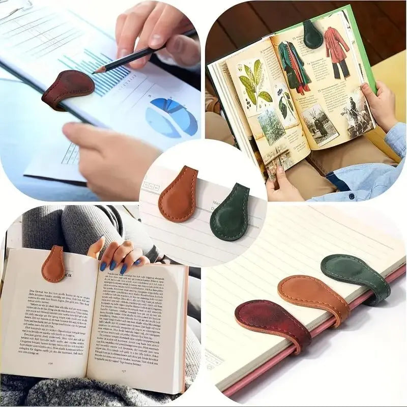 Magnetic Bookmark, 6 Counts/set Double-sided Bookmark, Book Page Marker, Reading Stationery, Book Accessories for Home School Office